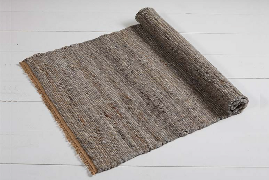 Walton & Co Harris Wool Rug, Smoke