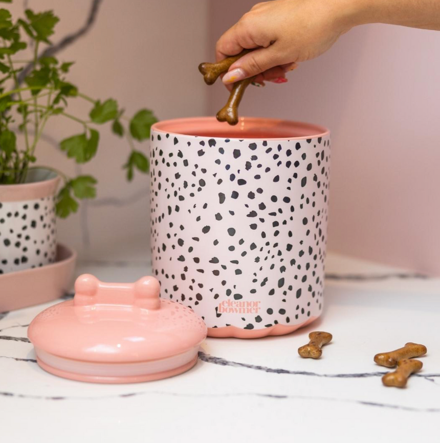 Eleanor Bowmer Ceramic Pet Food Storage Jar, Dalmatian