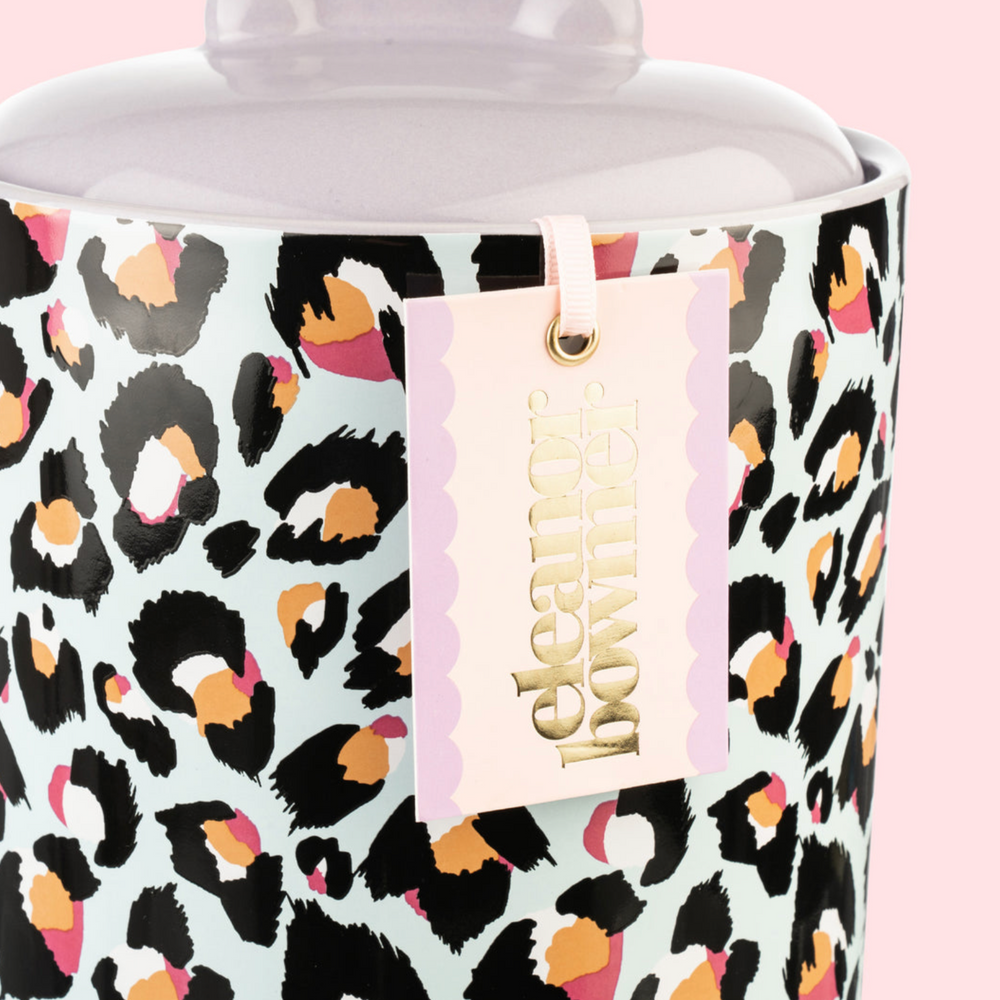 Eleanor Bowmer Ceramic Pet Food Storage Jar,Leopard