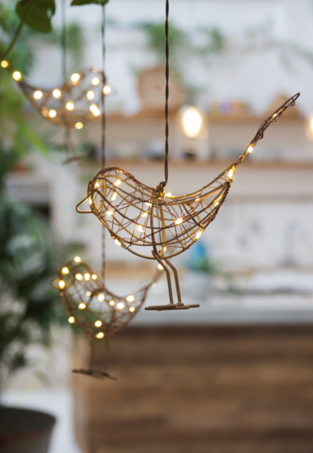 Hanging Robin  LED Fairy Light ( Battery Powered )