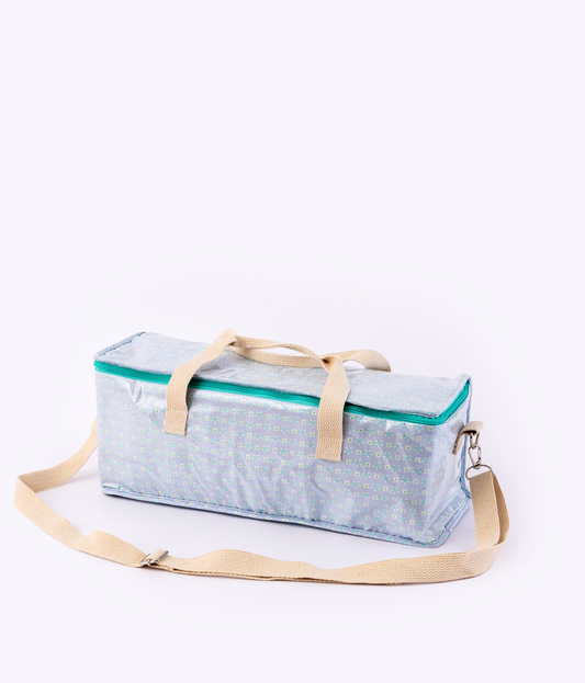 Petit Pan Insulated bottle cooler bag , Washed Blue