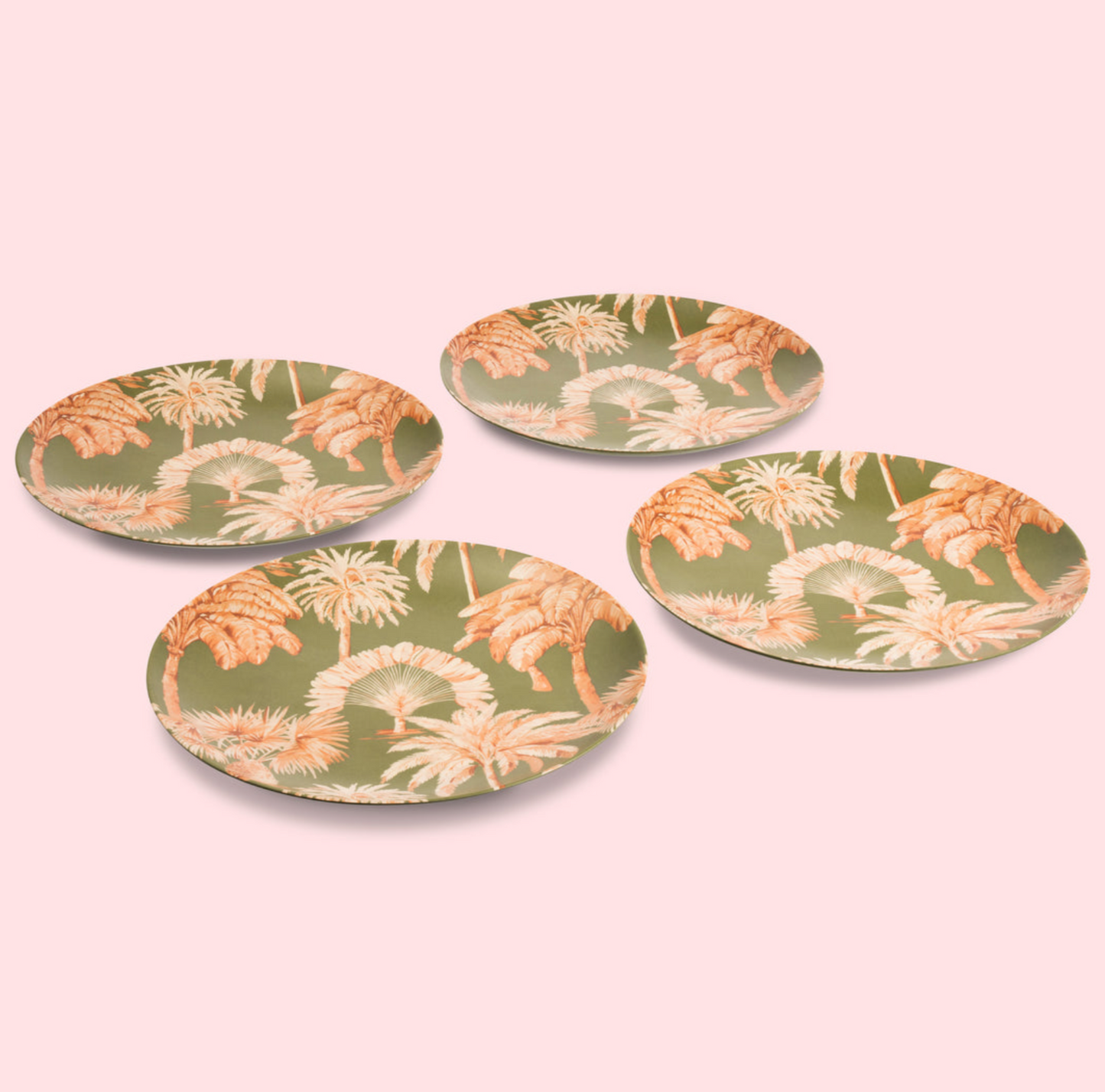 Eleanor Bowmer Melamine Side Plates , Palm Trees ( Set Of 4)