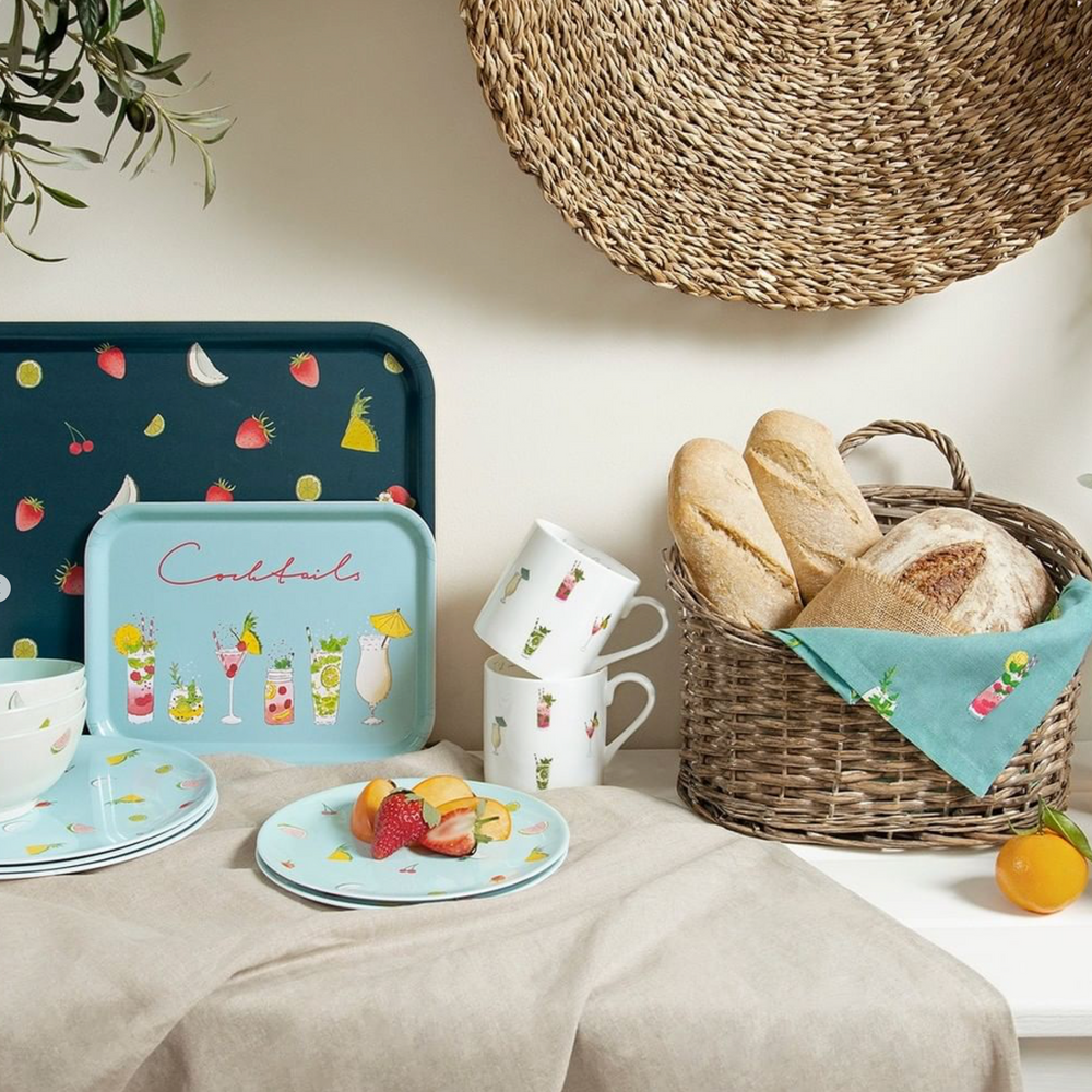 Sophie Allport Melamine Side plate, Cocktails