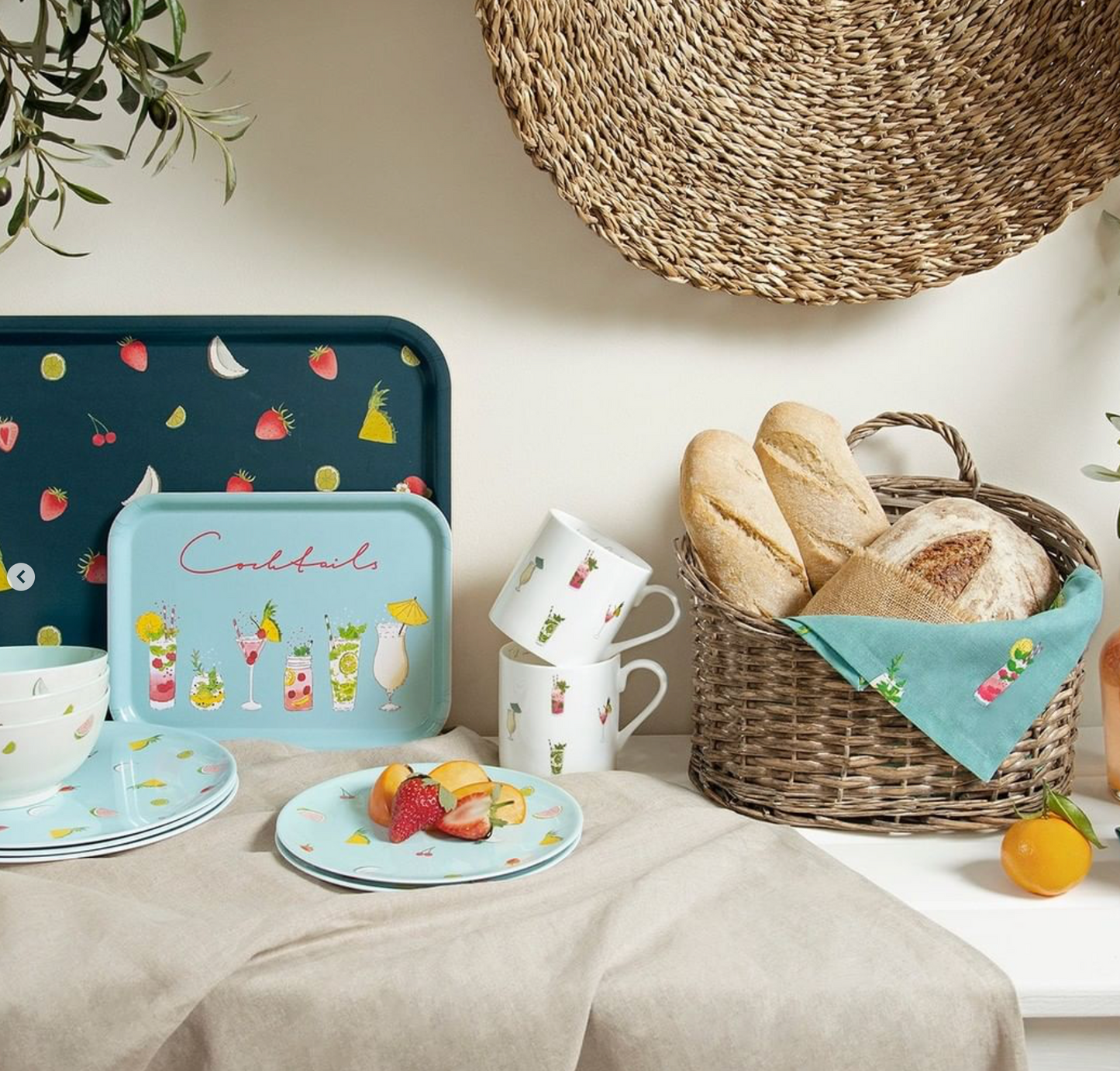 Sophie Allport Mini Serving Tray, Cocktails