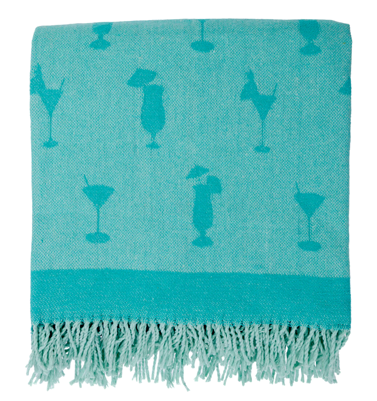 Sophie Allport Knitted Picnic Blanket, Cocktails