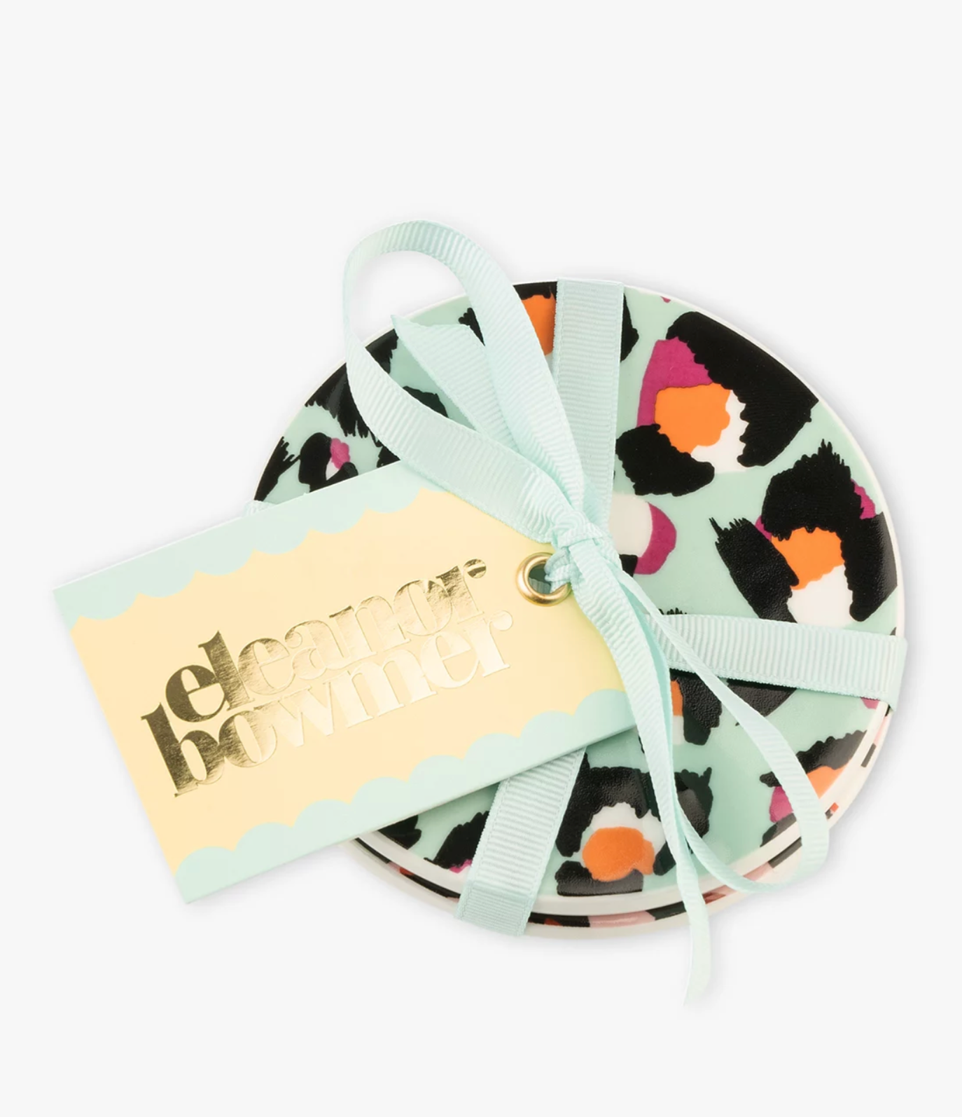 Eleanor Bowmer Ceramic Coasters, Leopard ( Set Of 4 )