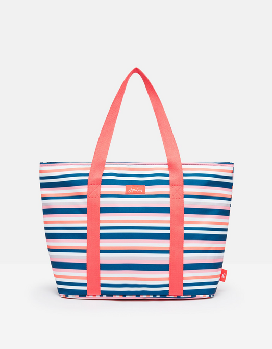 Joules Picnic Cooler Tote, Stripes
