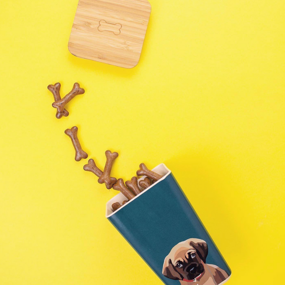 Emily Brooks Bamboo Dog Food Storage Pot