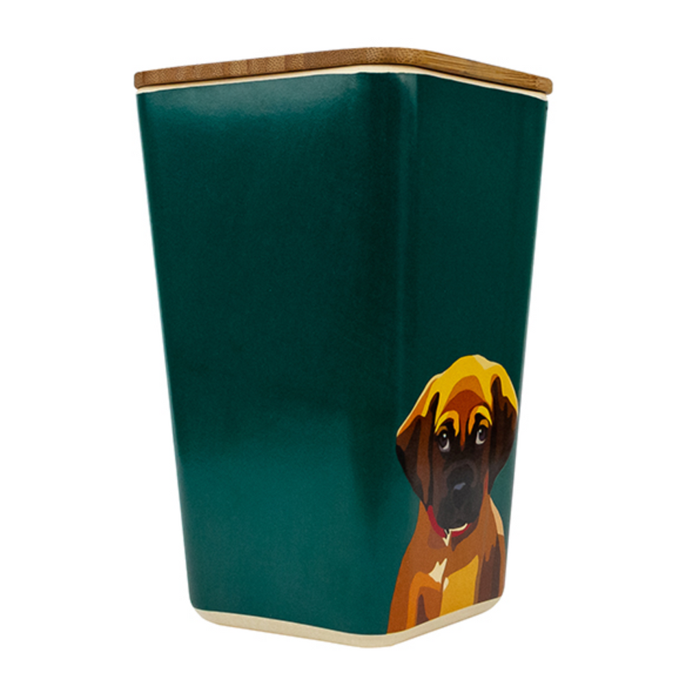Emily Brooks Bamboo Dog Food Storage Pot