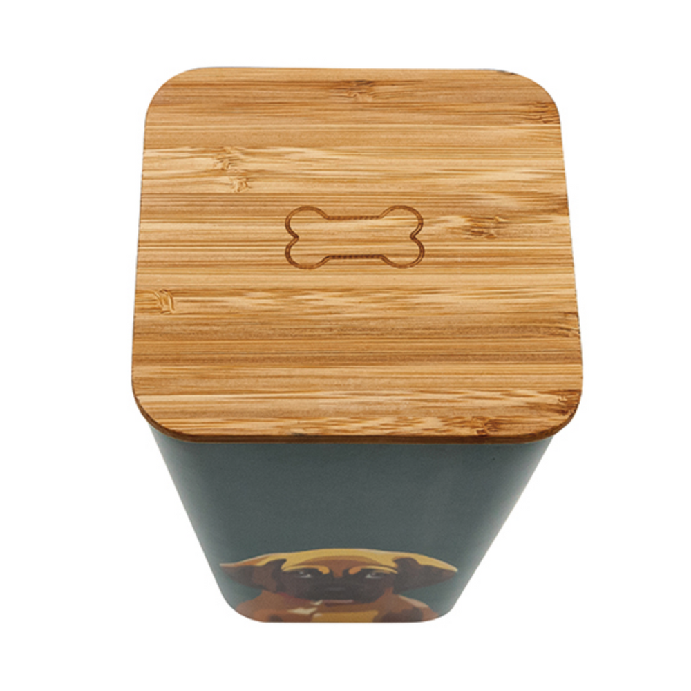 Emily Brooks Bamboo Dog Food Storage Pot