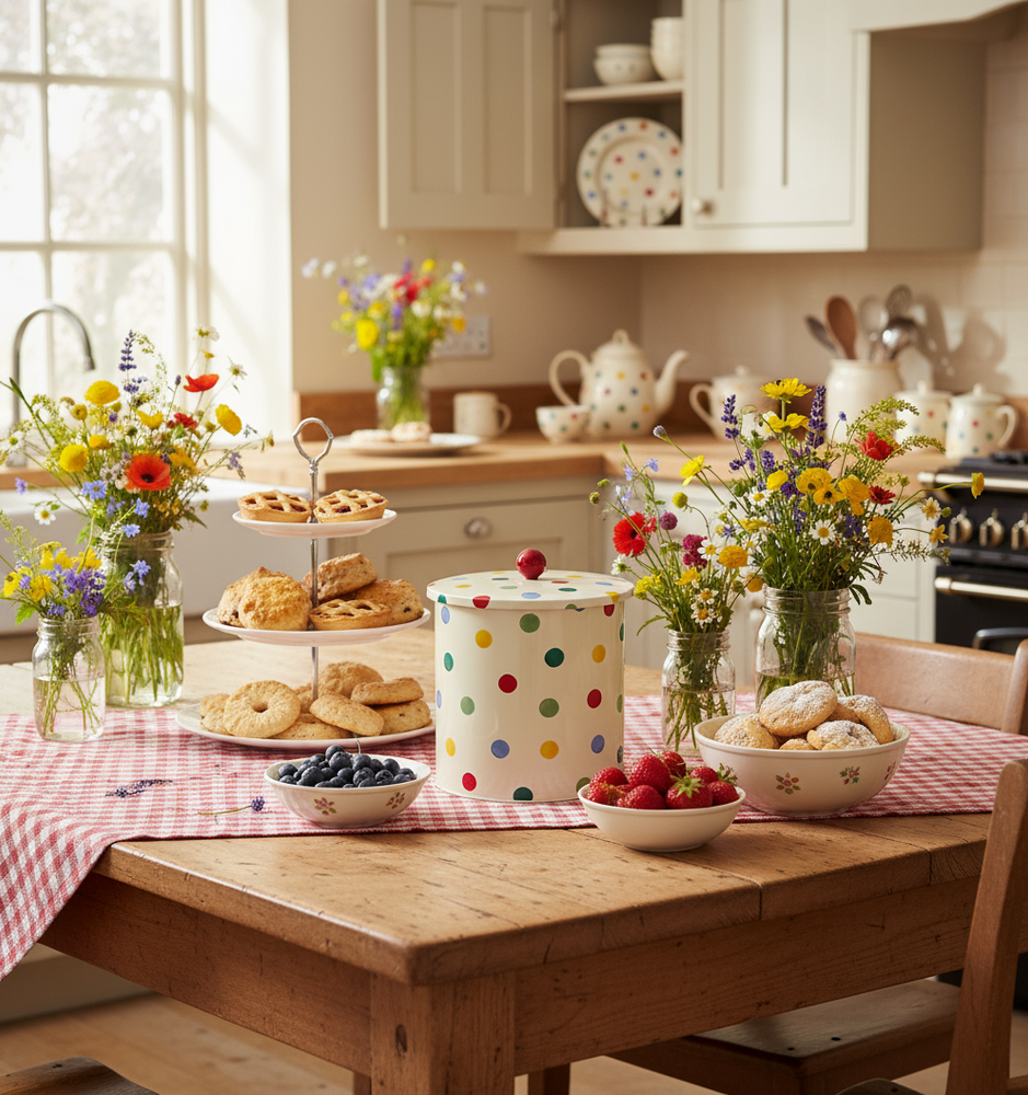Emma Bridgewater Biscuit Barrel, Polka Dots