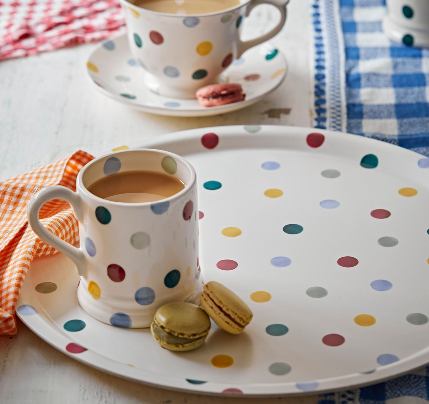 Emma Bridgewater Deep-well Mini Serving Tray, Polka Dots