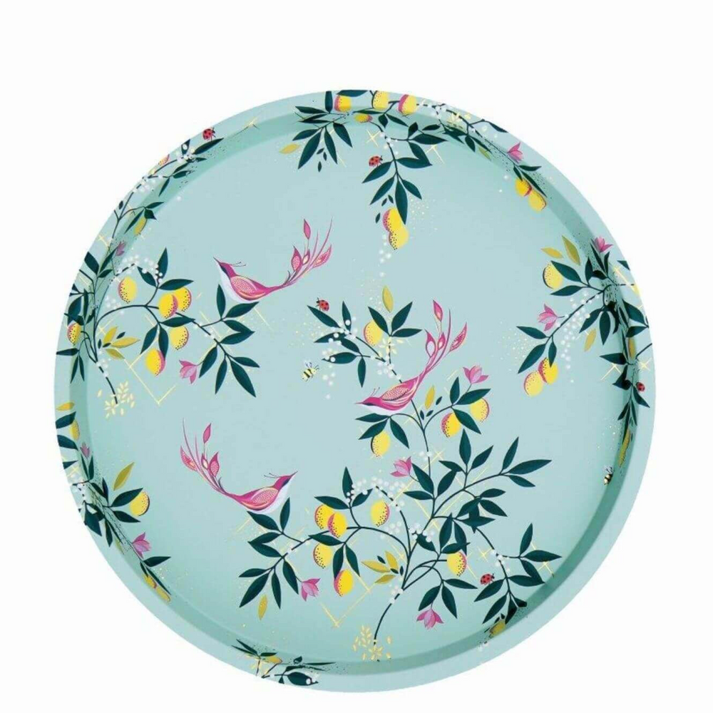 Sara Miller Round Mini Serving Tray, Orchard
