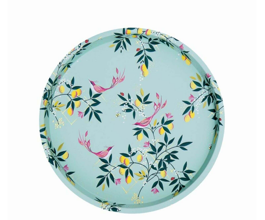 Sara Miller Round Mini Serving Tray, Orchard