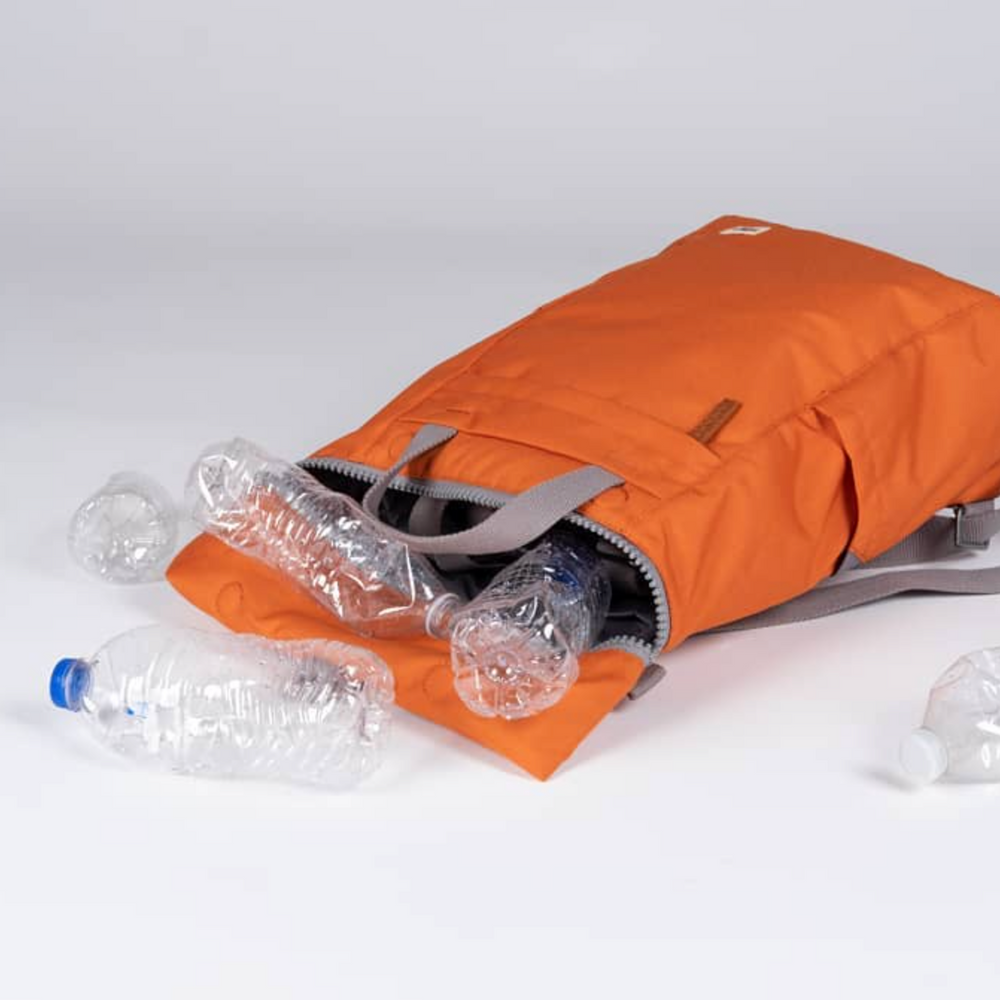 Roka London Canfield B Sustainable Nylon Rucksack, Burnt Orange