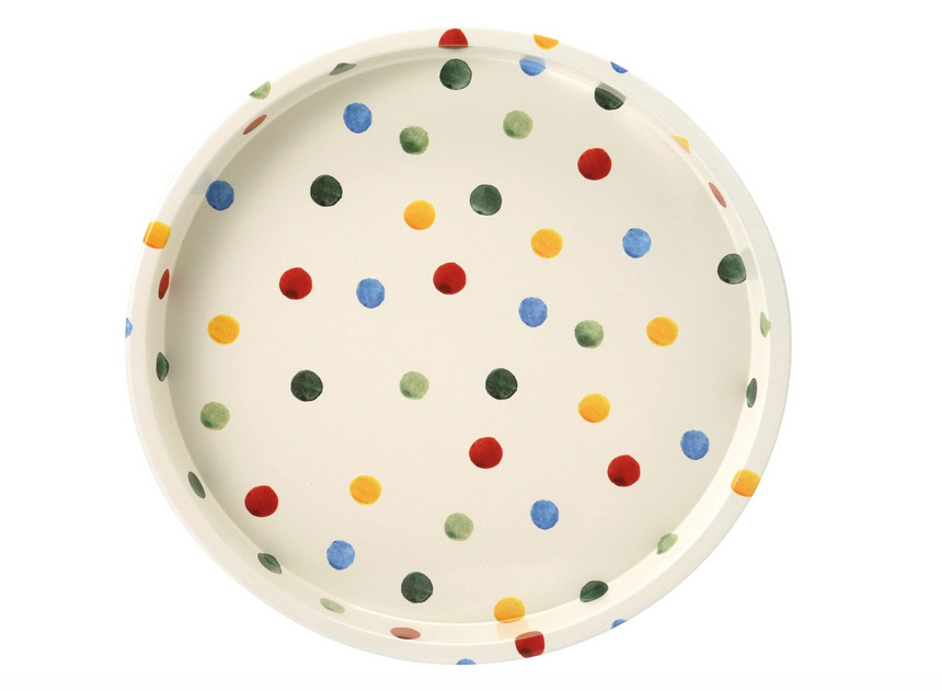 Emma Bridgewater Deep-well Mini Serving Tray, Polka Dots