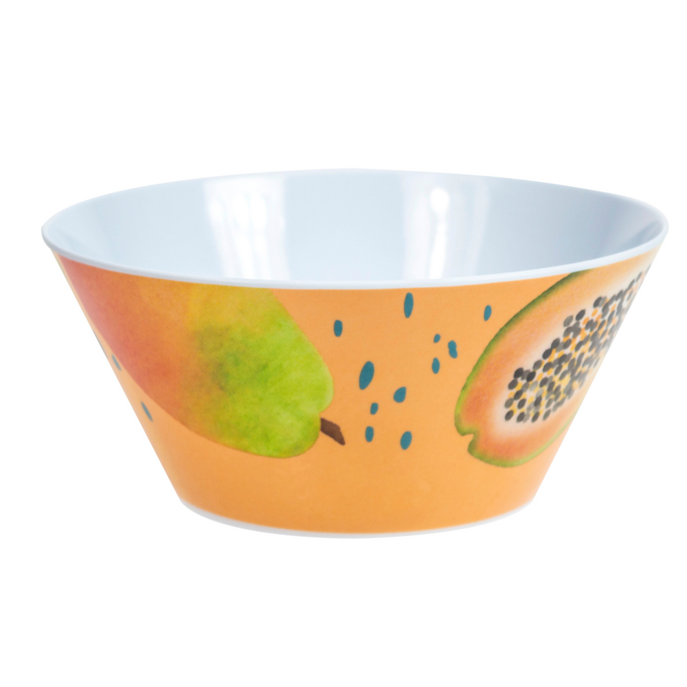 Papaya Bliss Melamine Picnic Bowl