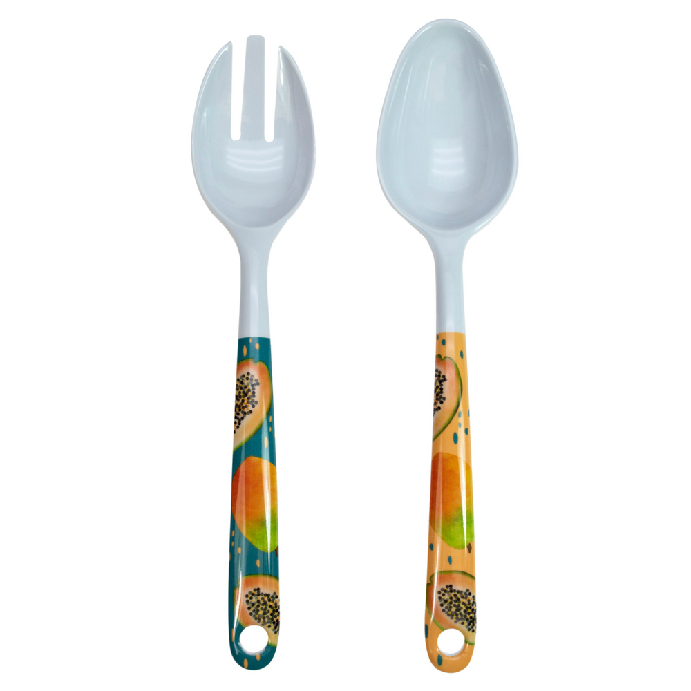 Papaya Bliss Melamine Salad Servers
