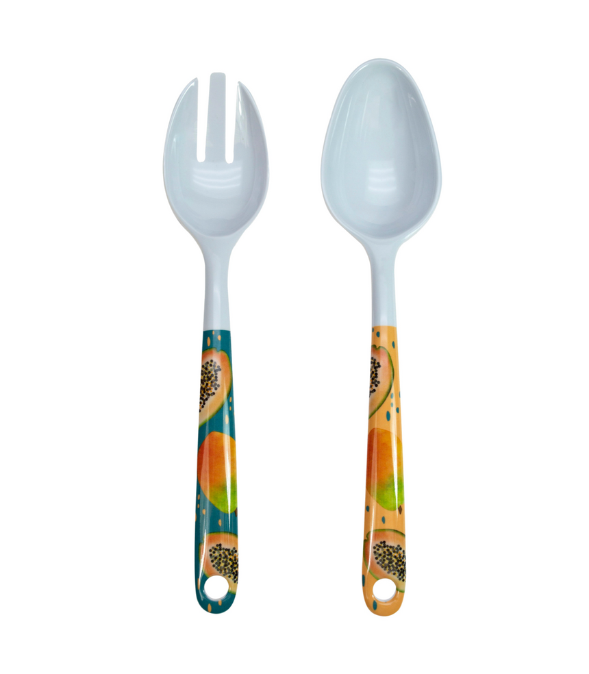 Papaya Bliss Melamine Salad Servers