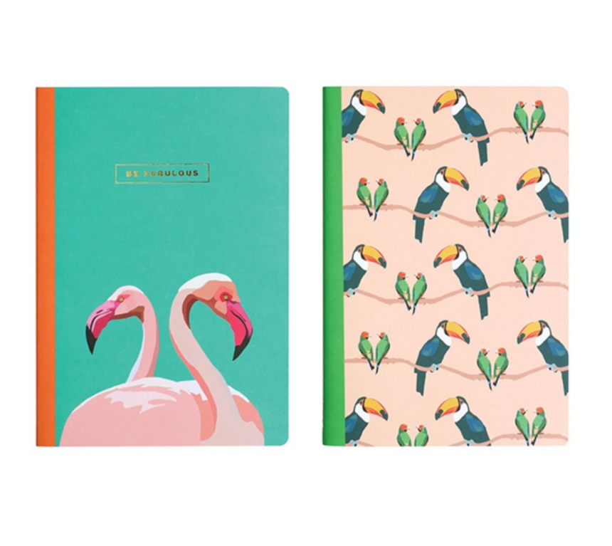 Emily Brooks Set Of Two A5 Notebooks