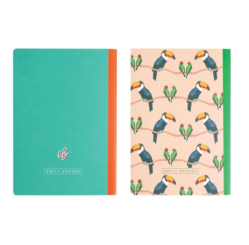 Emily Brooks Set Of Two A5 Notebooks