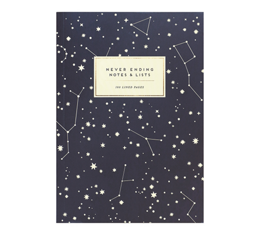 Alice Scott Set Of Two A5 Notebooks Geo / Stars