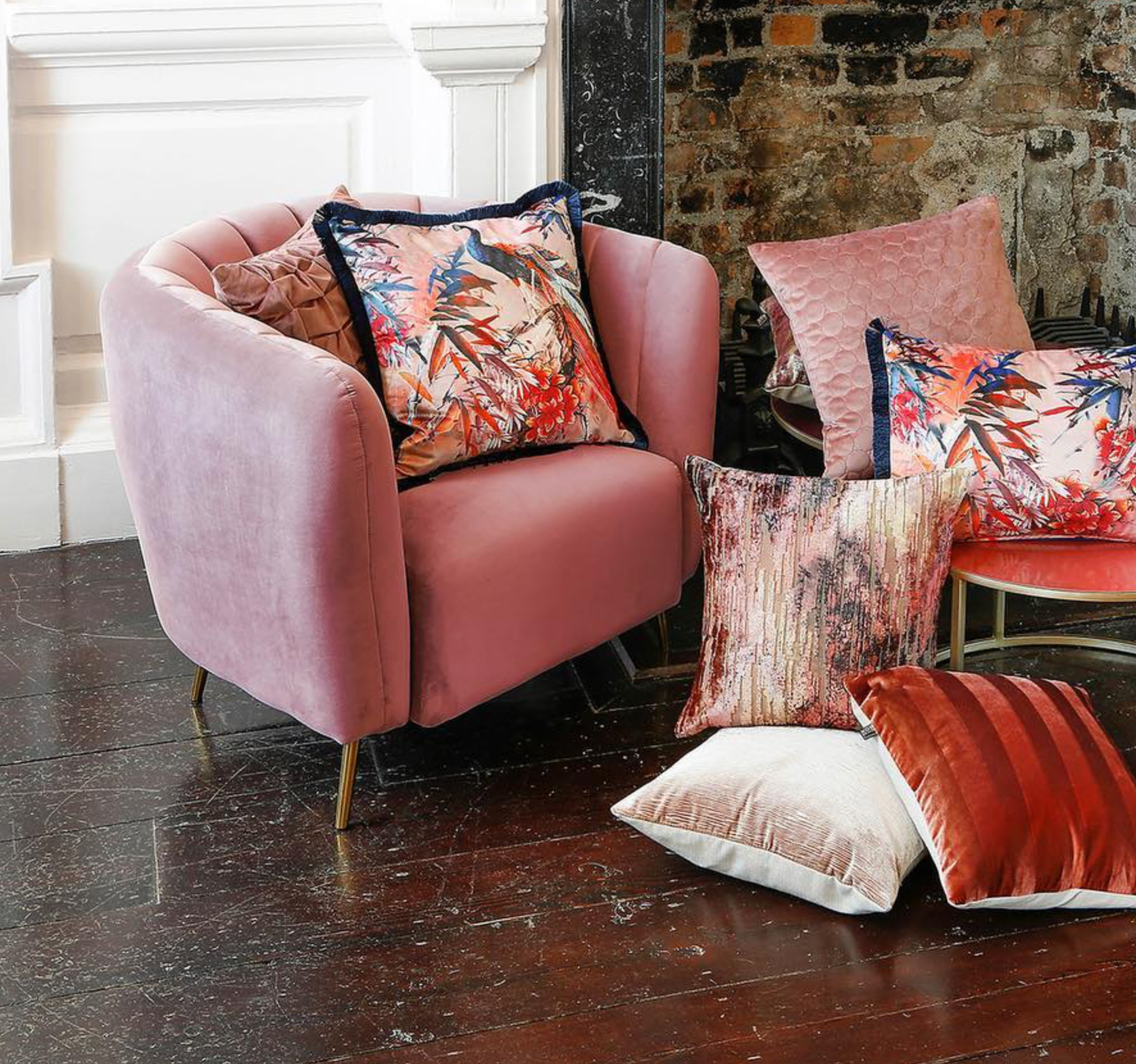 Champagne 2024 velvet cushions