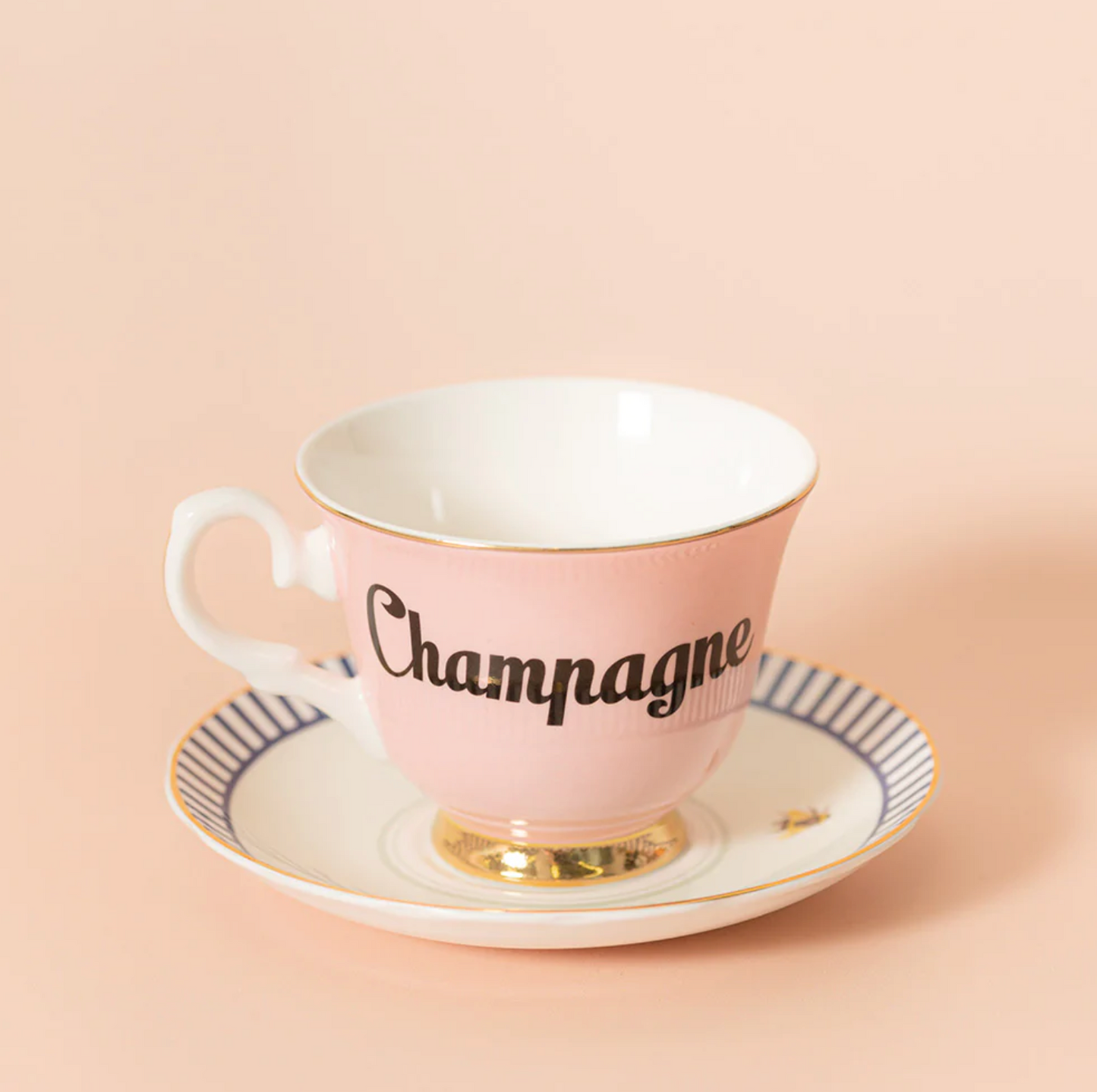 Yvonne Ellen Tea Cup & Saucer, Champagne