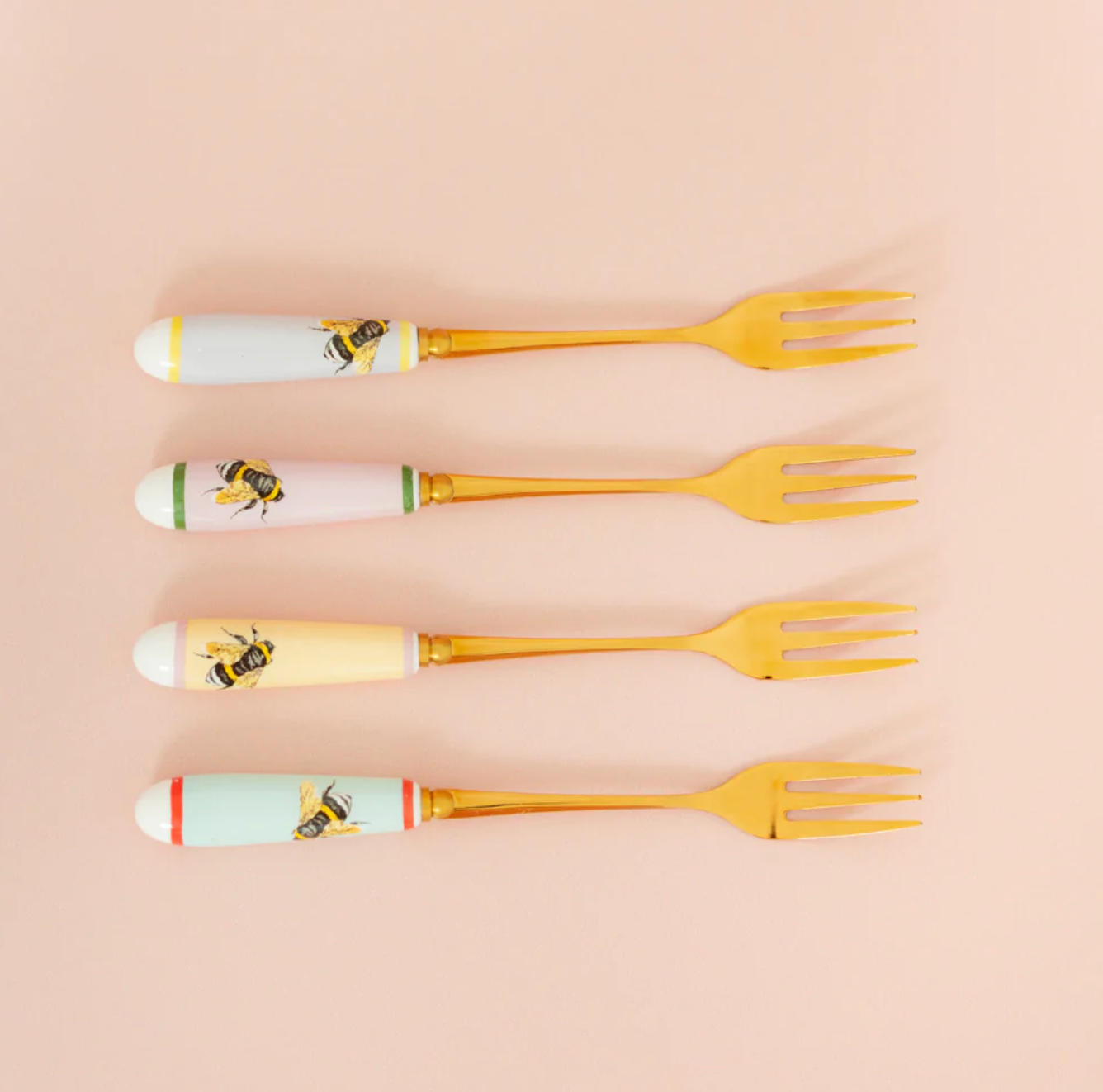 Yvonne Ellen Cake Fork Set, Bee