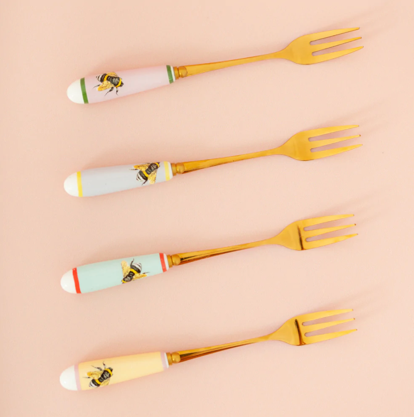 Yvonne Ellen Cake Fork Set, Bee