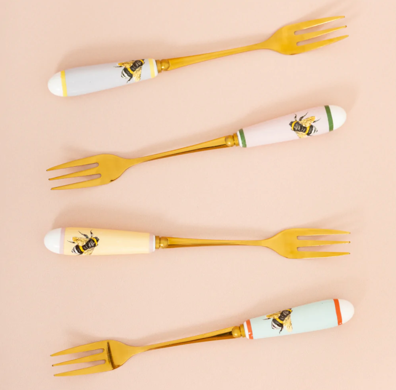 Yvonne Ellen Cake Fork Set, Bee