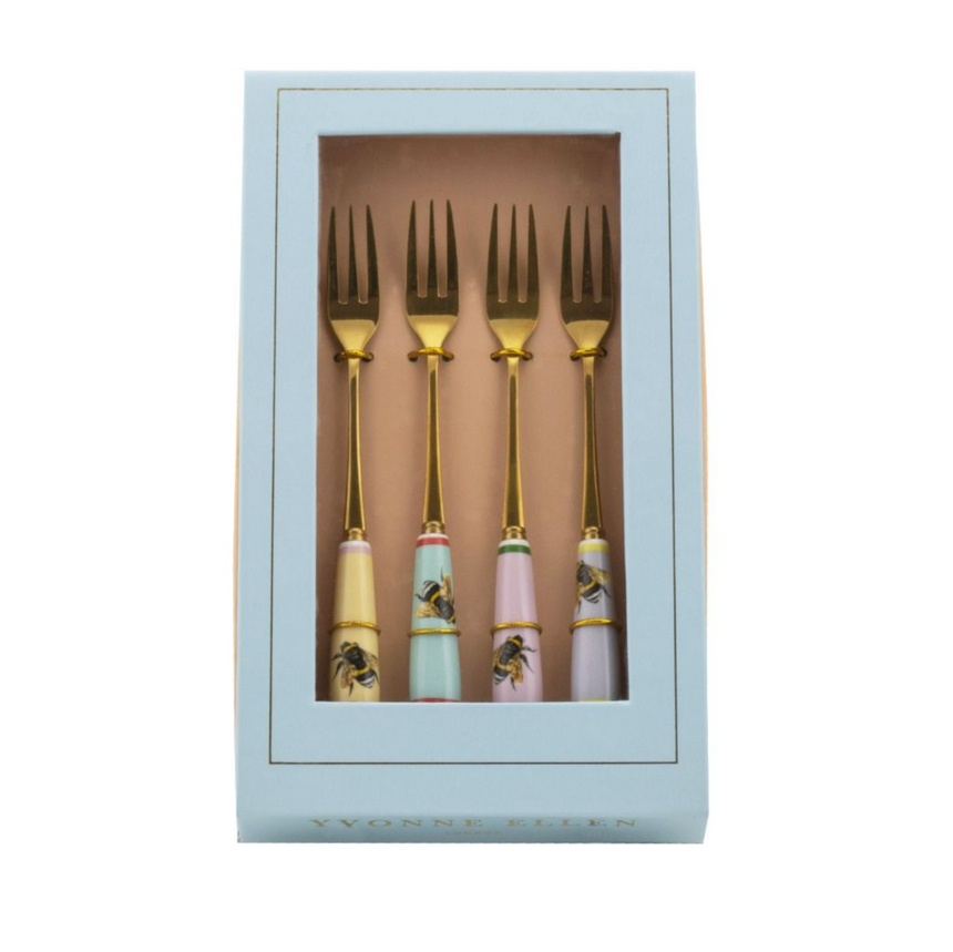 Yvonne Ellen Cake Fork Set, Bee