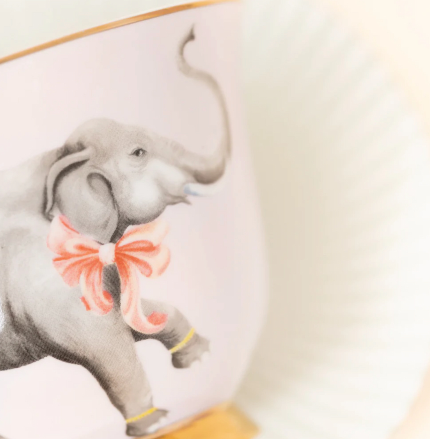 Yvonne Ellen Tea Cup & Saucer, Elephant