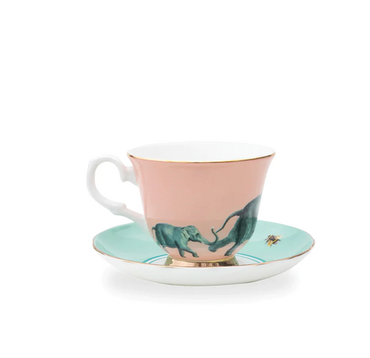 Yvonne Ellen Tea Cup & Saucer,  Elephant