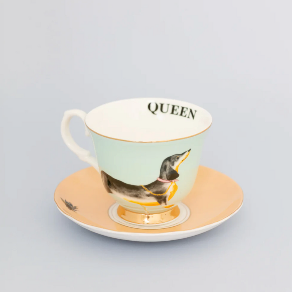 Yvonne Ellen Tea Cup & Saucer, Doggie