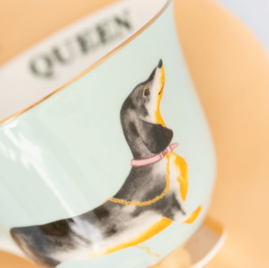 Yvonne Ellen Tea Cup & Saucer, Doggie