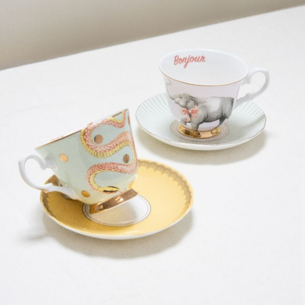 Yvonne Ellen Tea Cup & Saucer, Snake
