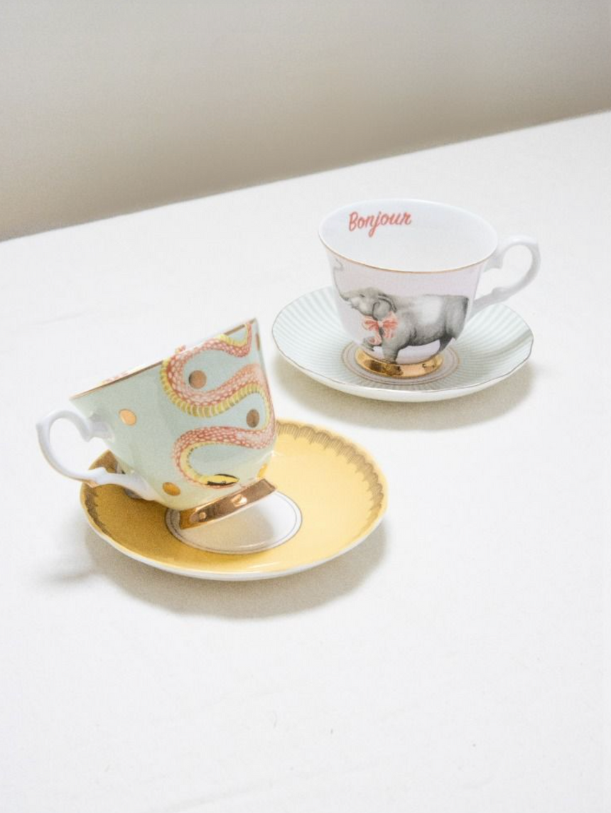 Yvonne Ellen Tea Cup & Saucer, Snake