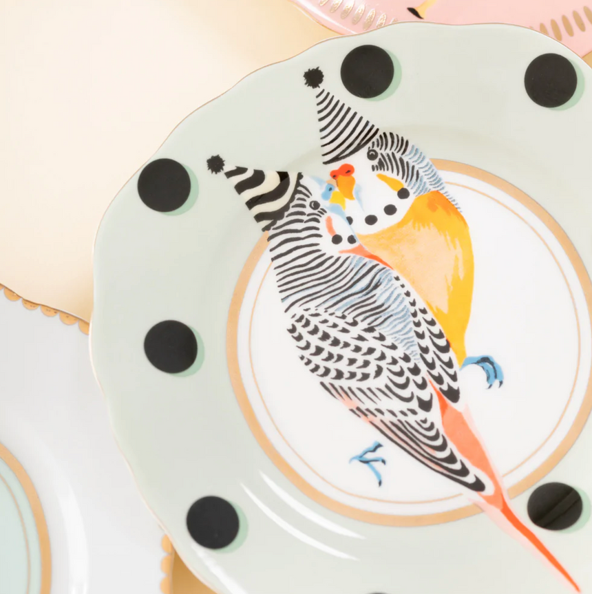 Yvonne Ellen Animal Tea Plate, Set Of 4