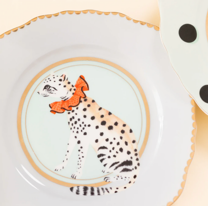 Yvonne Ellen Animal Tea Plate, Set Of 4