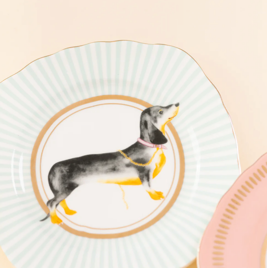 Yvonne Ellen Animal Tea Plate, Set Of 4