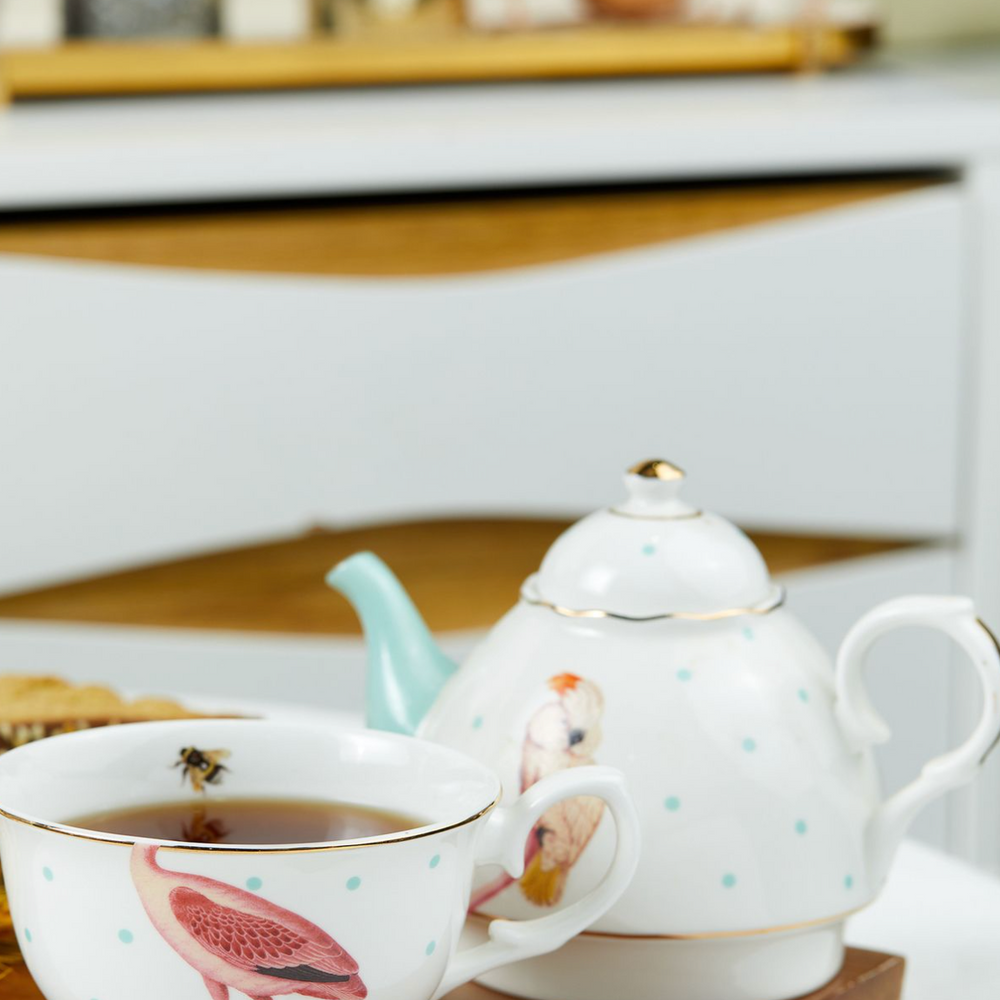 Yvonne Ellen Tea For One Set,  Flamingo