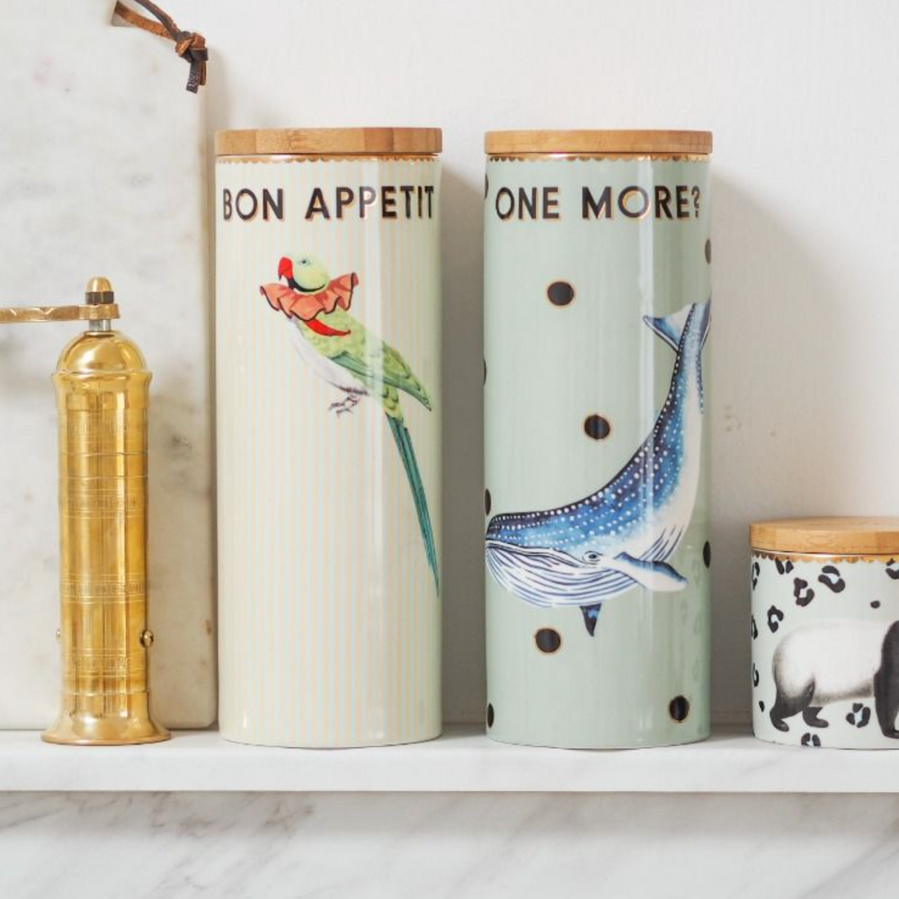 Yvonne Ellen Spaghetti Storage Jar, Parrot