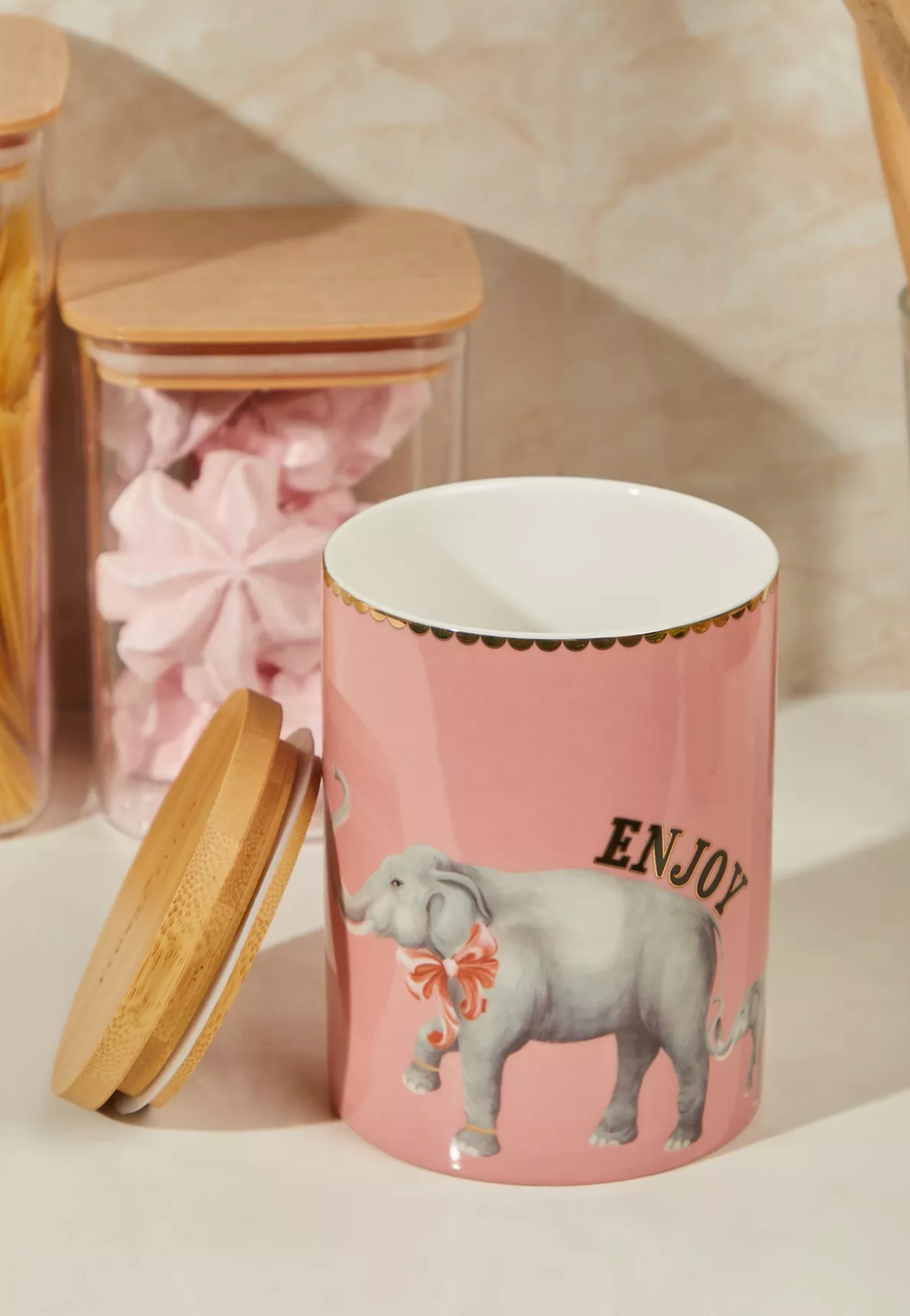 Yvonne Ellen Storage Jar, Elephant