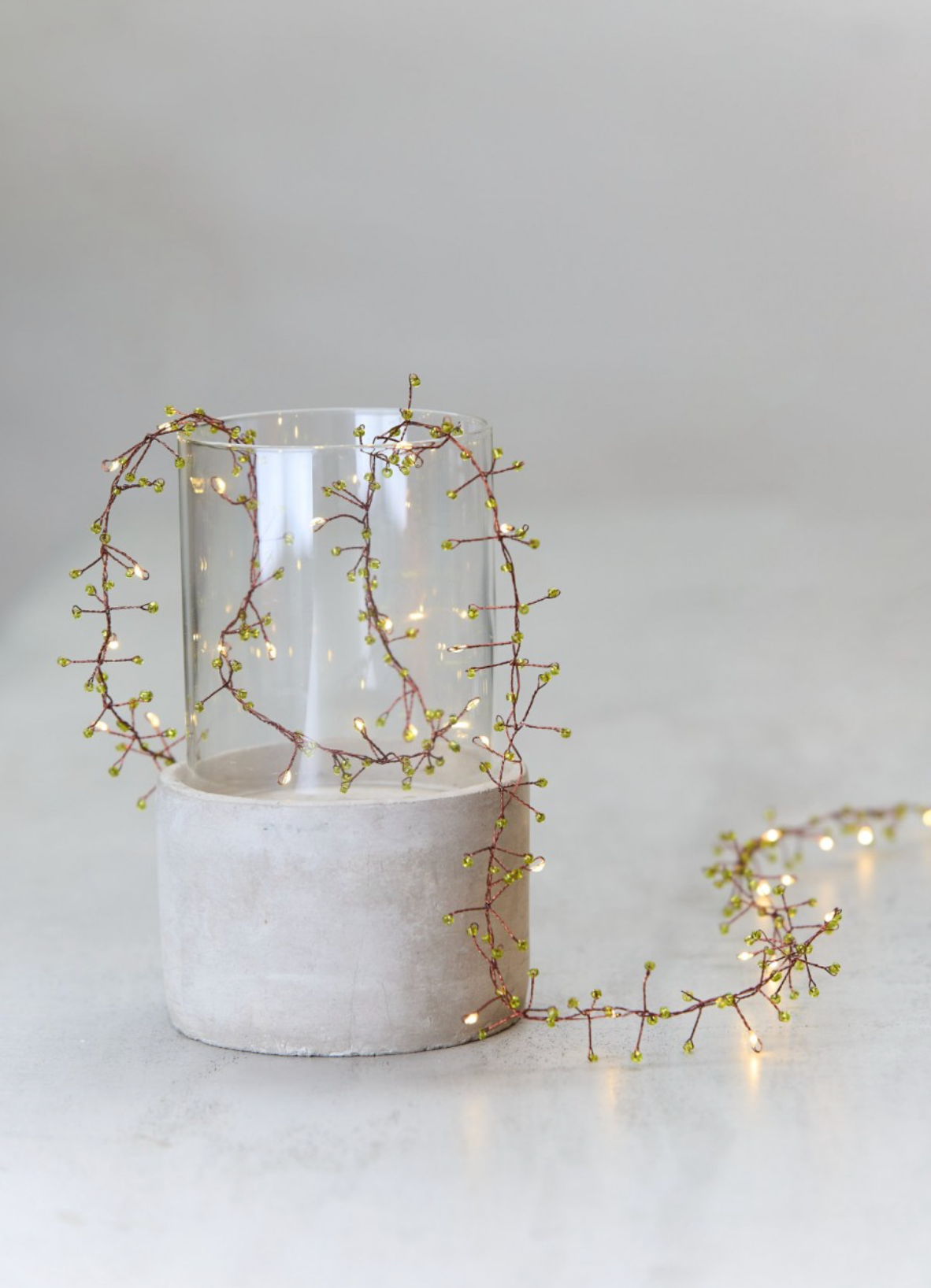 Jewel Cluster LED Fairy Lights,Green (Battery Operated)