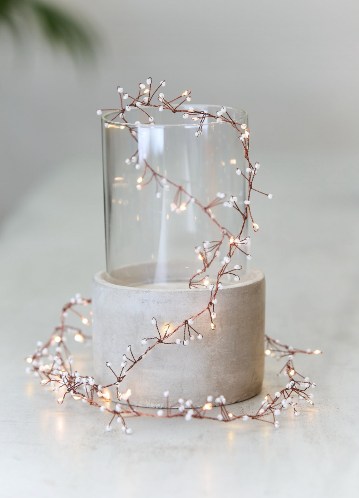 Jewel Cluster LED Fairy Lights,White (Mains powered)