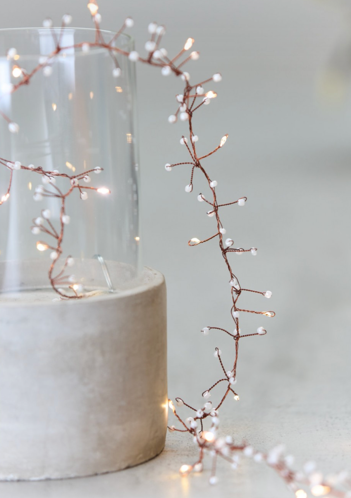 Jewel Cluster LED Fairy Lights,White (Battery Operated)