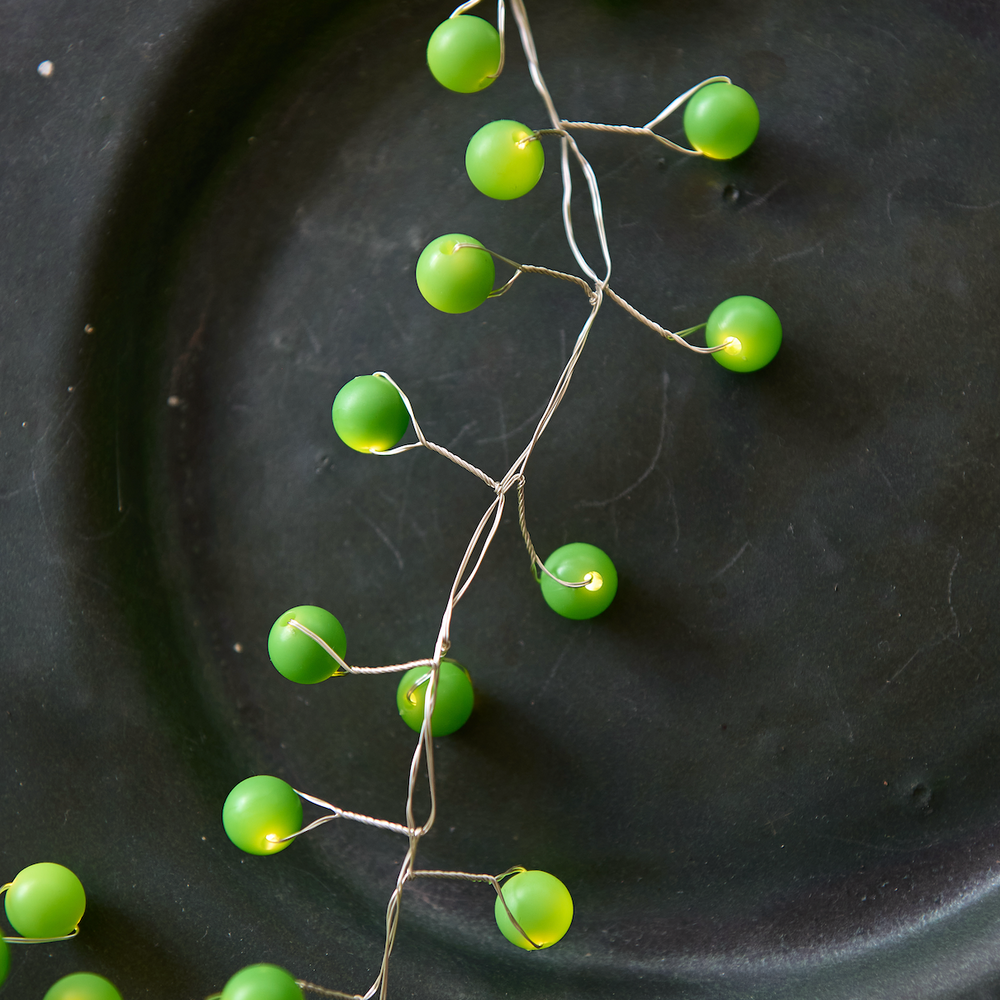 Snowberry LED Fairy Lights, Green(Mains Powered)