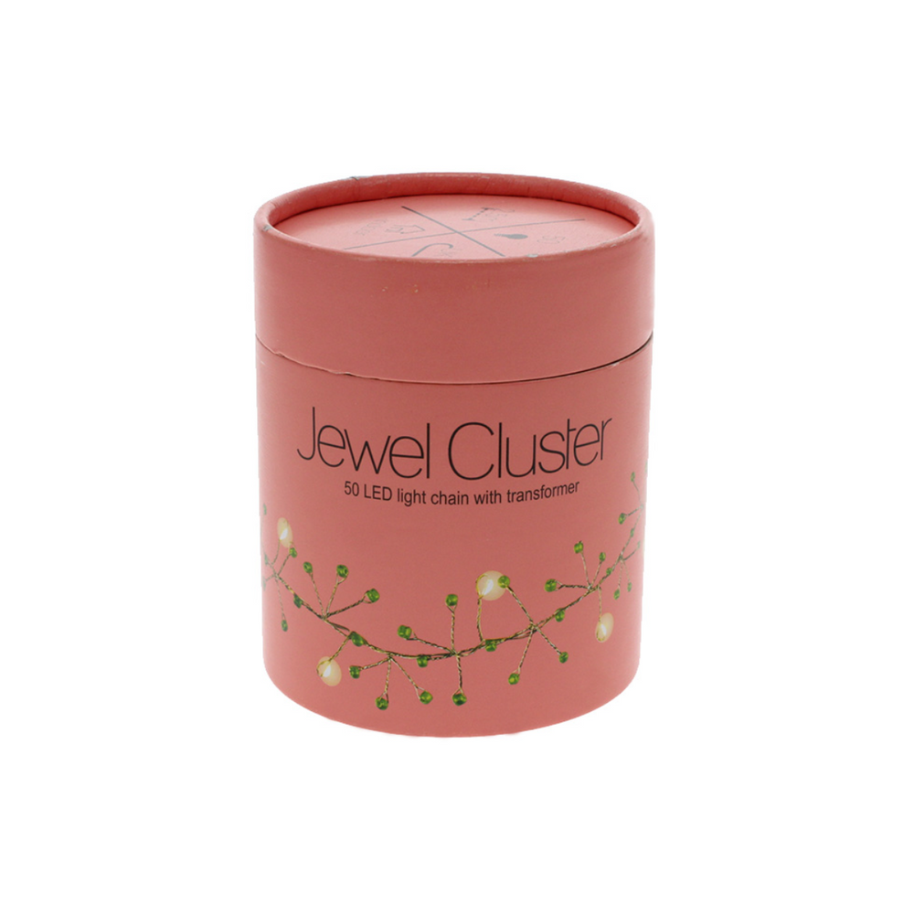 Jewel Cluster LED Fairy Lights,Green (Battery Operated)