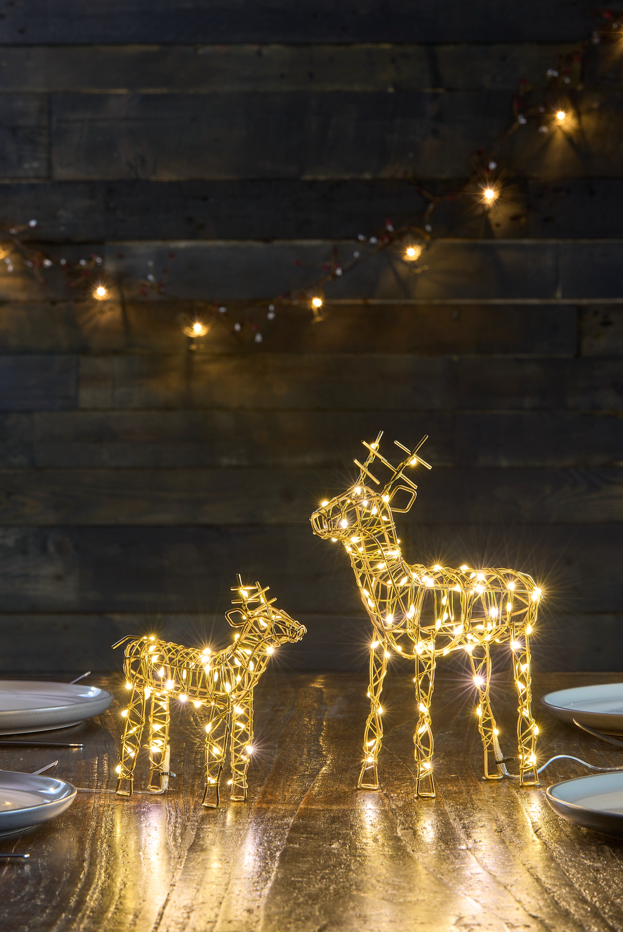 LED Table Top Wire Reindeer,Large(Battery Operated)